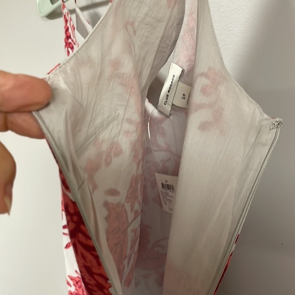 Club Monaco Silk-blend Gray / Maroon Floral Tank Top/Cami Size S NWT - Picture 7 of 9